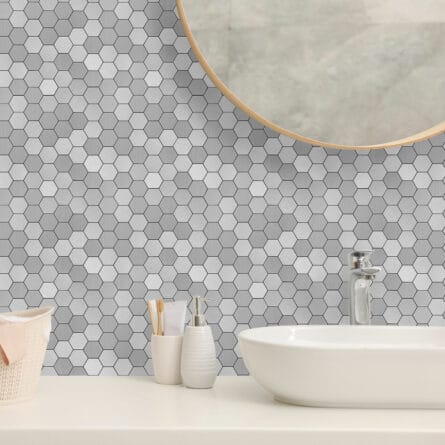 Hexagon Morden Peel and Stick Backsplash Mosaic Tile