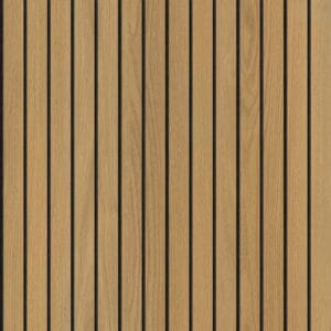 Grille Wall Sticker With Ash Wood Style