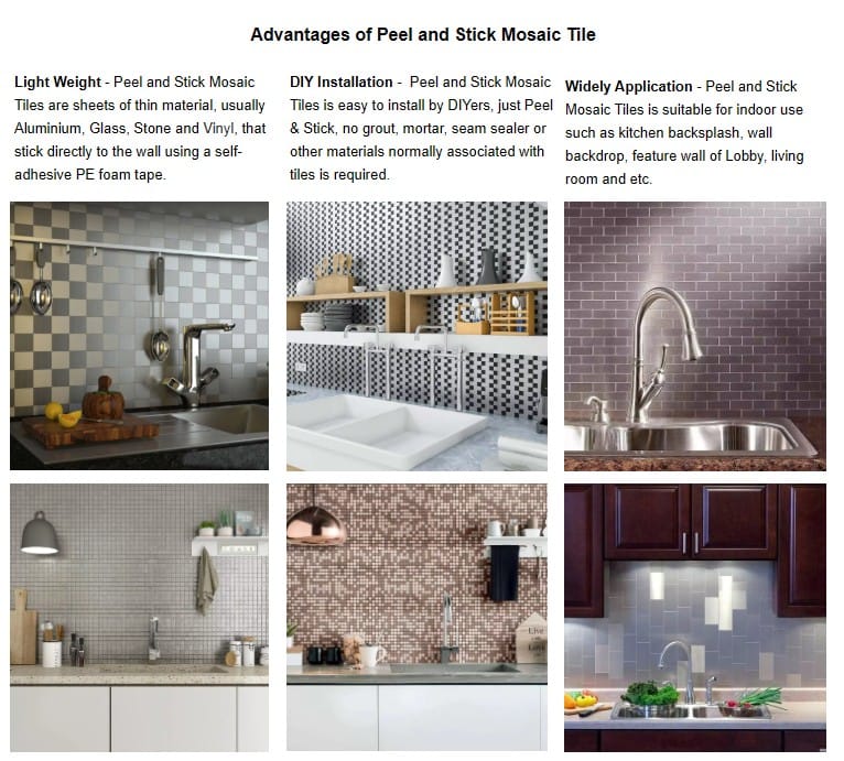 卖点 Hexagon Morden Peel and Stick Backsplash Mosaic Tile 1