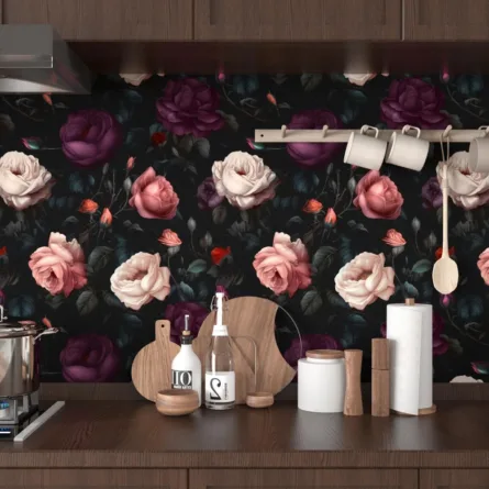 2 (1) Patterned Injet Self ahesive Film With Rose Design