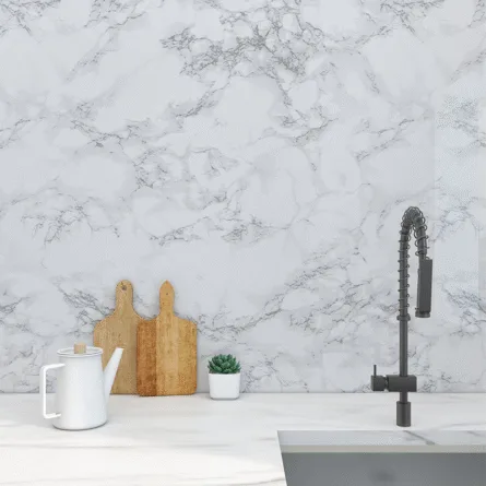 2 Premium Decoration Film Wtih Carrara White Marble Design