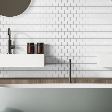 Backsplash Tile Sticker With Subway Design