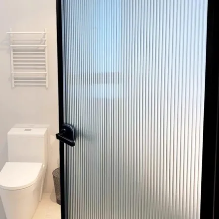 PVC Self Adhesive Privacy Window Film With Strips Design
