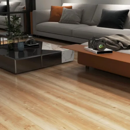 DW5001效果图A PVC Flooring Wooden Sticker With White Oak Texture