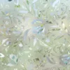 Stained Static Cling Window Film With Flower Design.