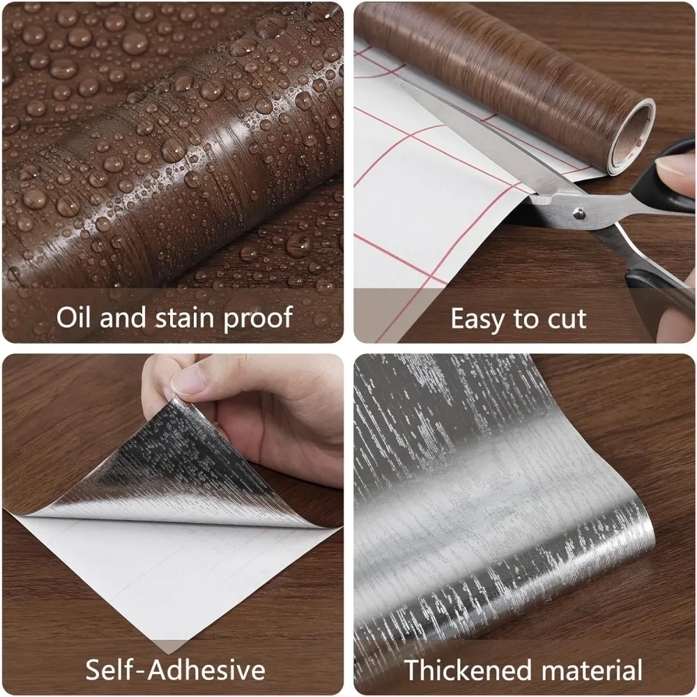 卖点 副本 1 Walnut Wood Texture Self Adhesive Film with Aluminum Backing 1