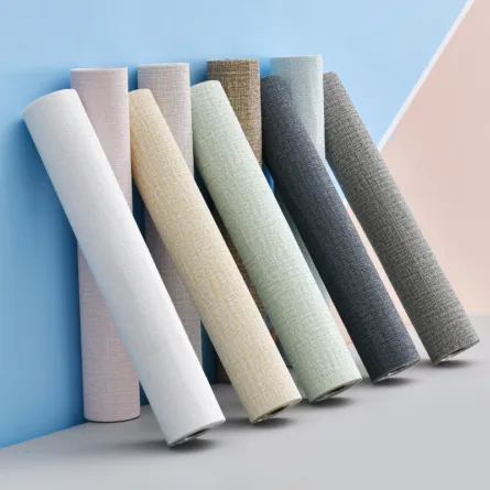 方5 Linen Foam Wall Sticker With Solid Color