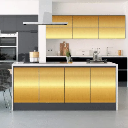 Metallic Film With Golden Color